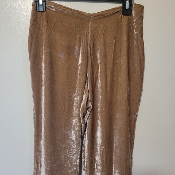 Ralph Lauren Black Label Velour Velvet Silk Blend Pants Size 4 - Picture 3 of 13